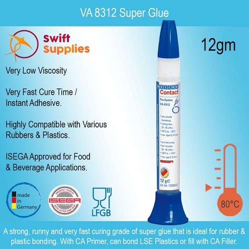 VA 8312 Industrial Super Glue -  12gm Pen