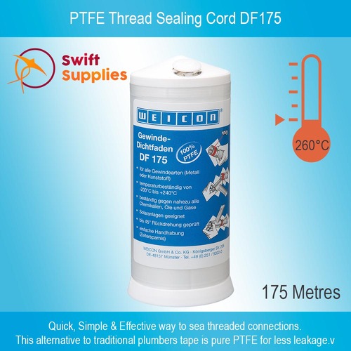 PTFE Thread Sealing Cord DF175 - 175Mtrs Long