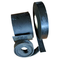 Neoprene Rubber Strip 1.5mm Thick x  25mm Wide (Per Metre, Black, 60 Duro)