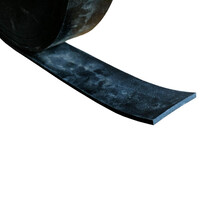 Neoprene Rubber Strip 6mm Thick x  25mm Wide (Per Metre, Black, 60 Duro)