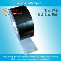 Nashua Gaffer Tape #357 Black - 48mm Wide x 40 Metres