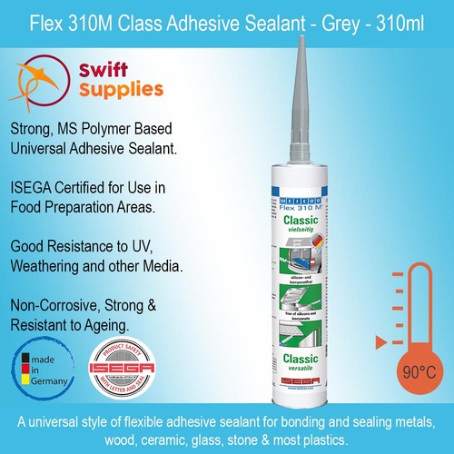 Flex 310M Classic Adhesive Sealant - Grey - 310ml
