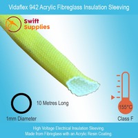 Vidaflex 942 Sleeving, Yellow (Pre-Cut Pack)  1mm Dia x 10 Metres Long