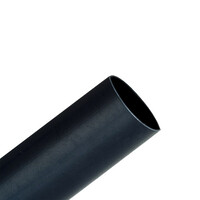 Heat Shrink Tube, Black   1.5mm Dia x 1200mm Long (Single Wall, 2:1 Shrink)