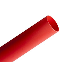 Heat Shrink Tube, Red   1.5mm Dia x 1200mm Long (Single Wall, 2:1 Shrink)