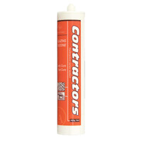 Contractors Silicone, Acetic Cure - White - 300gm Cartridge