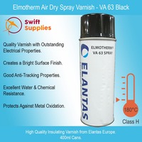 Elmotherm Air Dry Spray Varnish - VA63 Black 400ml