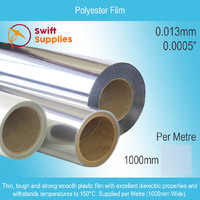 Polyester Film Sheet -    0.013mm (0.0005") Thick x 1000mm Wide, Per Metre