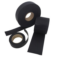 Nitrile Rubber Strip 0.8mm Thick x  25mm Wide, Black (Per Metre)