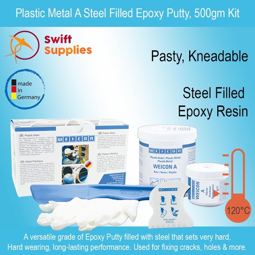 Plastic Metal A Steel Filled Epoxy Putty -  500gm Kit