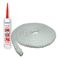 Wood Fire Stove & Heater Sealing Kit, Large - 5 Mtrs  9.5mm Rope + HT 300 Adhesive