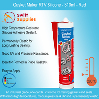 Gasket Maker RTV Silicone, Red - 310ml