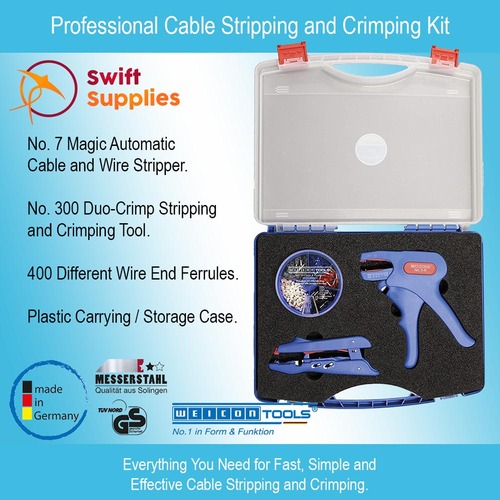 Professional Cable Stripping and Crimping Kit