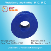 Plastic Electric Motor Fan Hub (Only) - IEC  71 & 80 / BF 10 & 20