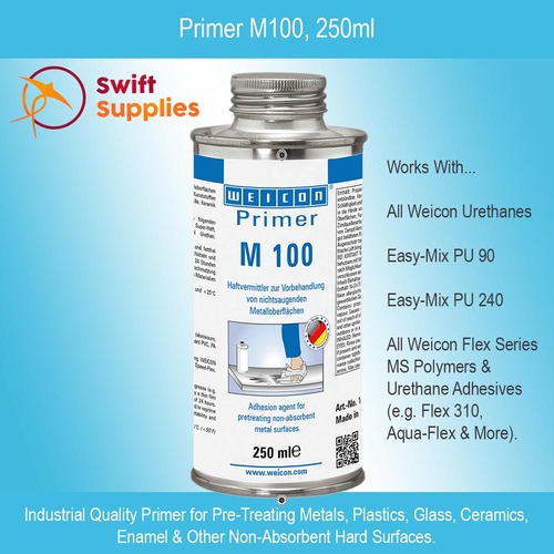 Primer M100 - Primer for Metals, Glass, Ceramic, 250ml Can