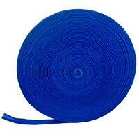 Silicone Coated Fibreglass Fabric Tape - 6.4mm Thick x  25mm Wide x 30 Metres Long, Blue