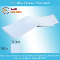 PTFE Sheet  (Skived) -  0.15mm Thick x  990mm Wide x 990mm Long