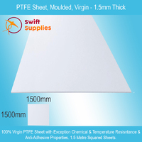 PTFE Sheet (Moulded) -   1.5mm Thick x 1500mm Wide x 1500mm Long