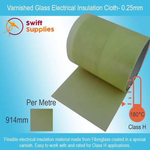 Varnished Glass Cloth - Deglas FG 2949 - 0.25mm Thick x 914mm Wide (Per Metre)