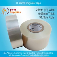 Hi-Shrink Polyester Tape - 0.05mm x 25mm x 91.4Mtrs