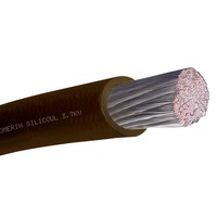Silicoul  3.7kV Cable -  10mm², Brown Silicone Coated, Per Metre