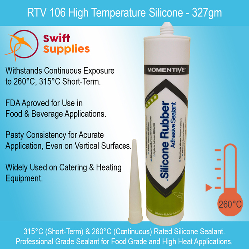 RTV 106 High Temperature Silicone - Red - 327gm