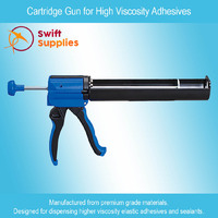Cartridge Gun for High Viscosity Adhesives