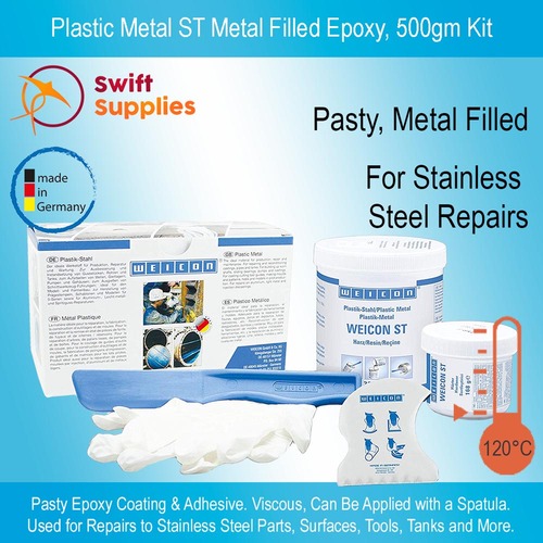 Plastic Metal ST Stainless Steel Repair Epoxy -  500gm  Kit