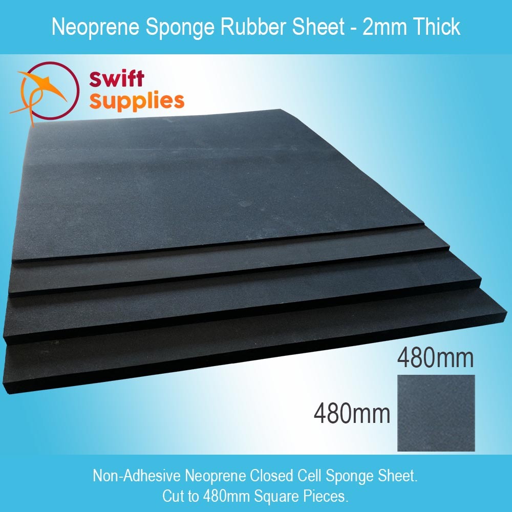 Cleverbrand Sponge Neoprene Plain minimum width x 30 cm 6 mm thick 130 cm