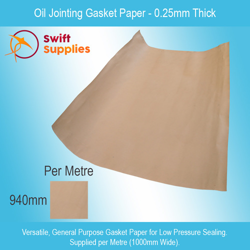 Oil Jointing Gasket Paper -  0.25mm Thick x 940mm Wide (Per Metre)