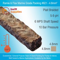 Ramie and Flax Marine Packing Style 921 -  4.8mm Square (Per Metre)