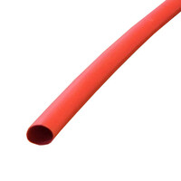 Heat Shrink Tube, Red   1.5mm Dia x 1200mm Long (Single Wall, 2:1 Shrink)