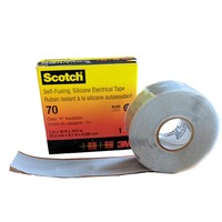 3M Scotch 70 Self Fusing Silicone Tape 25mm Wide x 9.14 Metres