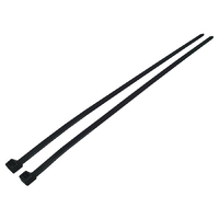 Nylon UV Resistant Cable Tie - 100mm Long x 2.5mm Wide, Black, Pack of 100