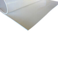 Silicone Rubber Pre-Cut Mat (White, FDA)  4.8mm x  600mm Square (60 Duro)