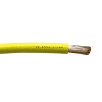 Silicoul  1.1kV Cable -   2.5mm², Yellow Silicone Coated, Per Metre