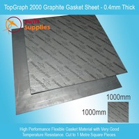 Topgraph 2000 Graphite Gasket Sheet - 0.4mm Thick x 1000mm Square