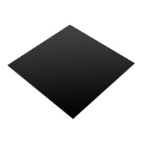 Silicone Rubber Sheet (Black, FDA) 1.5mm Thick x 1200mm (60 Duro, Per Metre)