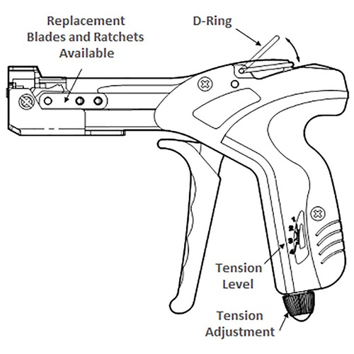 Stainless Steel Cable Tie Gun