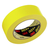 3M 301+ Yellow Performance Masking Tape - 18mm Wide x 55 Metres