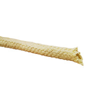 Aramid Braided Sleeving -   6mm ID with 1.5mm Thick Wall, Per Metre