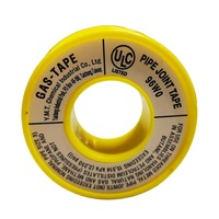 PTFE Gas Thread Seal Tape, Yellow - 12mm Wide x 10 Metres