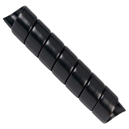 Spiral Wrap Tubing - 12mm to 17mm ID, Black - 20 Metres Long