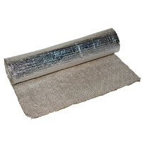 Aluminium Foil Coated Fibreglass Insulation Fabric - 0.8mm Thick x 1500mm Wide (Per Metre)