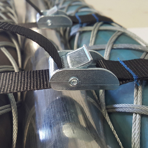 Cam Buckle Straps, Black,Polyester - 400mm Long (0.4mtrs)