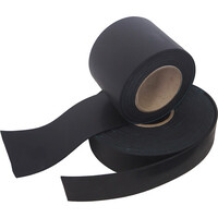 Neoprene Rubber Strip 6mm Thick x 100mm Wide (Per Metre, Black, 60 Duro)