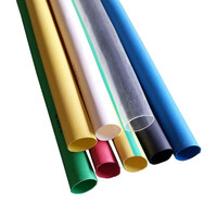 Heat Shrink Tube, Yellow   1.5mm Dia x 1200mm Long (Single Wall, 2:1 Shrink)