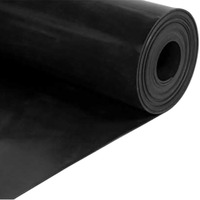 Silicone Rubber Pre-Cut Mat (Black, FDA)  1mm x 600mm x 600mm (60 Duro)