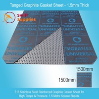 Sigraflex Universal Tanged Graphite Gasket Sheet - 1.5mm Thick x 1500mm Square