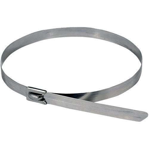 Stainless Steel Cable Ties (Natural) - 125mm Long x 4.6mm Wide (Pack of 10)